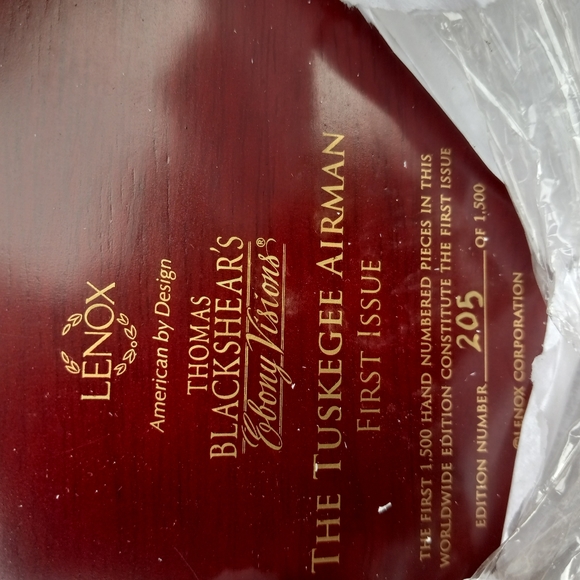 Signed Thomas Blackshear Ebony visions, The Tuskegee Airman - Picture 2 of 8